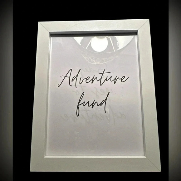 Picture frame with adventure fund slot NWOT - Picture 2 of 5